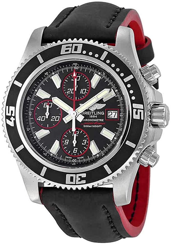  Shop Authentic Breitling Superocean Chronograph II Black Dial 44mm Automatic Mens Watch - A1334102/BA81 - Luxxuri