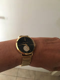  Shop Authentic Michael Kors Portia Black Dial Gold Steel Strap Watch for Women - MK3788 - Luxxuri
