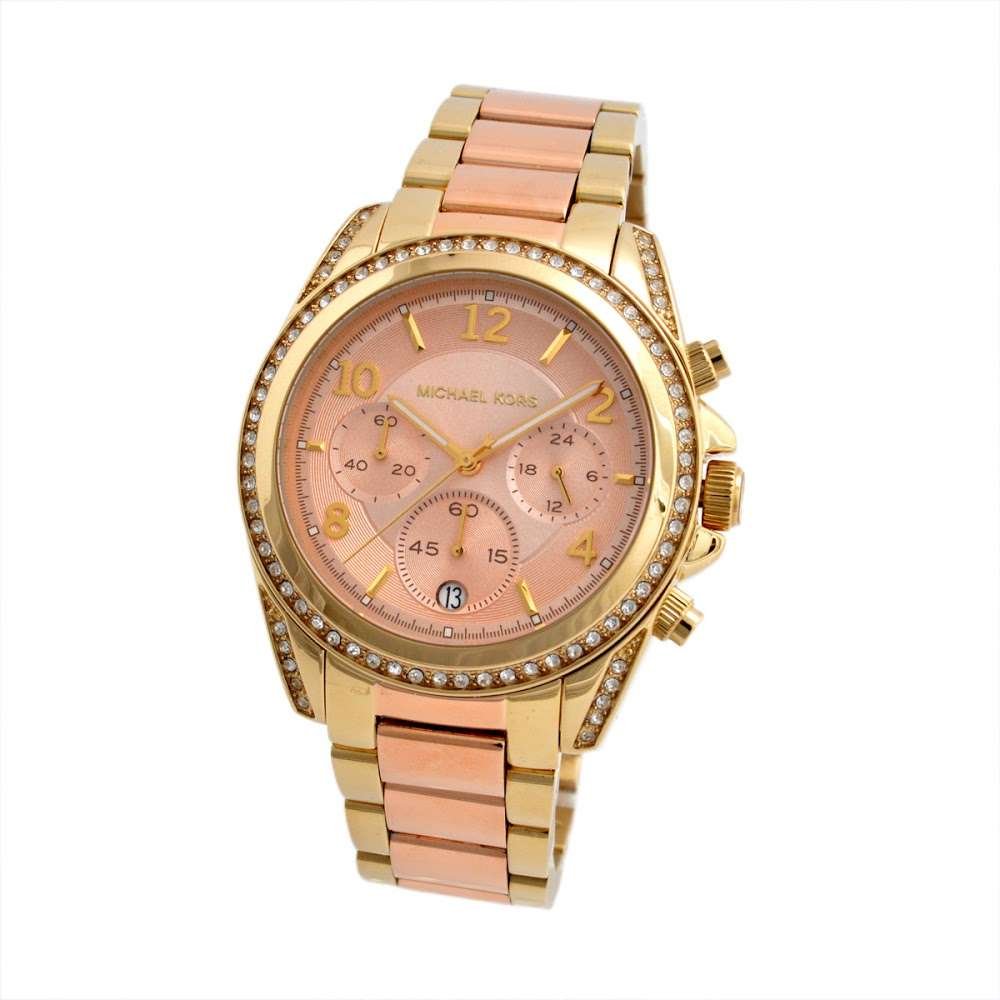  Shop Authentic Michael Kors Blair Chronograph Rose Gold Dial Two Tone Steel Strap Watch for Women - MK6316 - Luxxuri