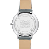  Shop Authentic Movado Museum 70th Anniversary Grey Dial Grey Leather Strap Watch For Women - 0607144 - Luxxuri