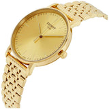  Shop Authentic Tissot T Classic Everytime Medium Gold Dial Gold Mesh Bracelet Watch For Men - T109.410.33.021.00 - Luxxuri