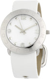  Shop Authentic Marc Jacobs Amy White Dial White Leather Strap Watch for Women - MBM1136 - Luxxuri