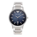  Shop Authentic Emporio Armani Renato Quartz Blue Dial Silver Steel Strap Watch For Men - AR11182 - Luxxuri