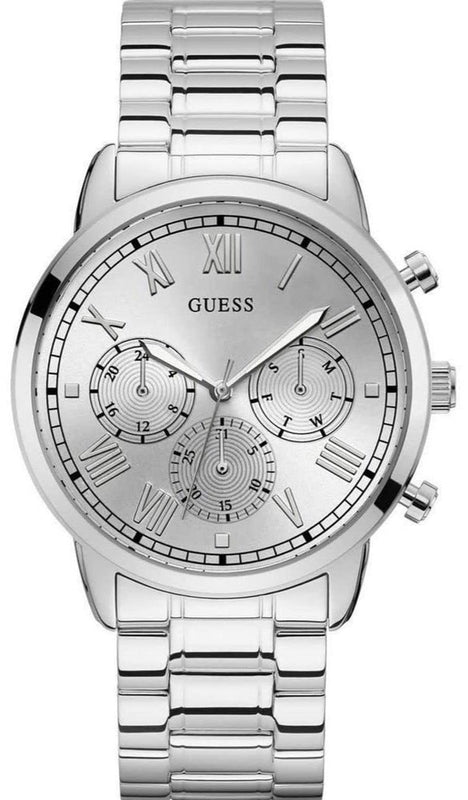  Shop Authentic Guess Hendrix Silver Dial Silver Steel Strap Watch for Men - GW0066G1 - Luxxuri