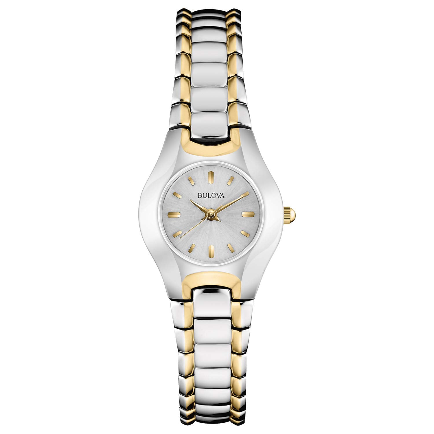  Shop Authentic Bulova Classic White Dial Two Tone Steel Strap Watch for Women - 98T84 - Luxxuri