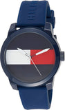  Shop Authentic Tommy Hilfiger Denim Quartz Blue Dial Blue Rubber Strap Watch for Men - 1791322 - Luxxuri