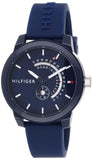  Shop Authentic Tommy Hilfiger Denim Quartz Blue Dial Blue Rubber Strap Watch for Men - 1791482 - Luxxuri