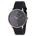  Shop Authentic Calvin Klein Accent Black Dial Black Leather Strap Watch for Men - K2Y2X1CU - Luxxuri