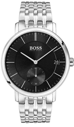  Shop Authentic Hugo Boss Corporal Black Dial Silver Mesh Bracelet Watch for Men - 1513641 - Luxxuri