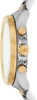  Shop Authentic Michael Kors Brecken Chronograph White Dial Two Tone Steel Strap Watch For Men - MK9064 - Luxxuri