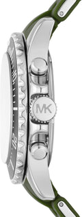  Shop Authentic Michael Kors Everest Chronograph Black Dial Green Silicone Strap Watch For Men - MK8981 - Luxxuri