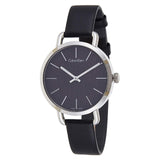  Shop Authentic Calvin Klein Even Black Dial Black Leather Strap Watch for Women - K7B231C1 - Luxxuri