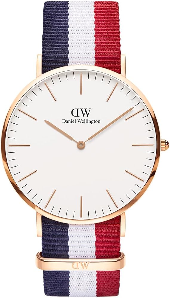  Shop Authentic Daniel Wellington Classic Cambridge White Dial Two Tone NATO Strap Watch For Men - DW00100003 - Luxxuri