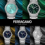  Shop Authentic Salvatore Ferragamo F-80 Classic Tiffany Blue Dial Silver Steel Strap Watch for Men - SFDT02323 - Luxxuri