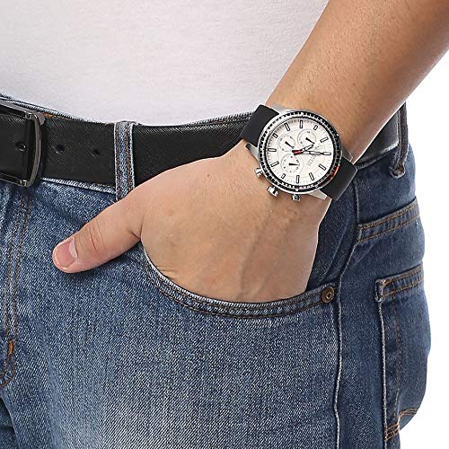  Shop Authentic Guess Fuel Multifunction White Dial Black Rubber Strap Watch for Men - W0802G1 - Luxxuri