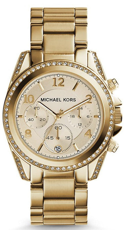  Shop Authentic Michael Kors Runway Gold Dial Gold Steel Strap Watch for Women - MK5166 - Luxxuri