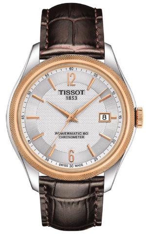  Shop Authentic Tissot T Classic Ballade Powermatic 80 Lady Silver Dial Brown Leather Strap Watch For Women - T108.408.26.037.00 - Luxxuri