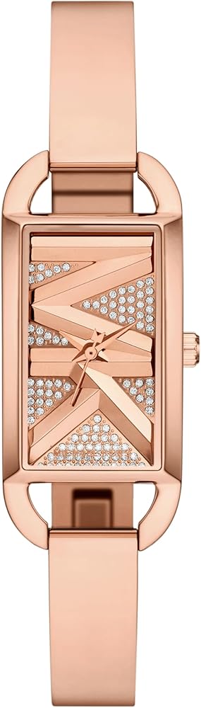 Shop Authentic Michael Kors Empire Pavé Analog Rose Gold Dial Rose Gold Steel Strap Watch for Women - MK4858 - Luxxuri