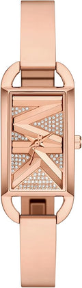  Shop Authentic Michael Kors Empire Pavé Analog Rose Gold Dial Rose Gold Steel Strap Watch for Women - MK4858 - Luxxuri