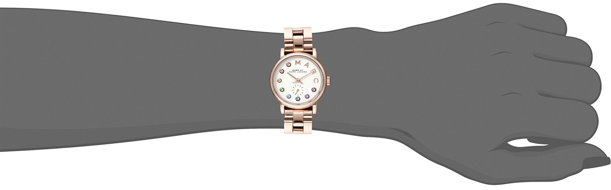  Shop Authentic Marc Jacobs Baker Dexter White Dial Rose Gold Steel Strap Watch for Women - MBM3443 - Luxxuri
