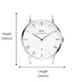  Shop Authentic Daniel Wellington Dapper Somerset White Dial Blue Leather Strap Watch For Men - DW00100192 - Luxxuri