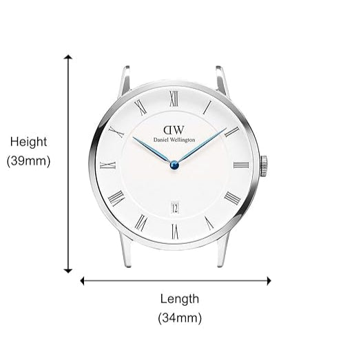  Shop Authentic Daniel Wellington Dapper Somerset White Dial Blue Leather Strap Watch For Men - DW00100192 - Luxxuri