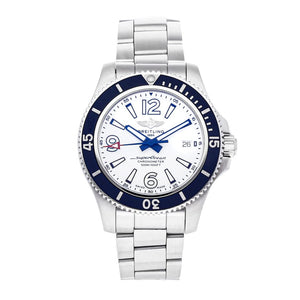  Shop Authentic Breitling Superocean 42mm White Dial Silver Steel Strap Watch for Men - A17366D81A1A1 - Luxxuri