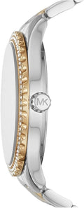  Shop Authentic Michael Kors Layton Quartz Silver Dial Two Tone Steel Strap Watch For Women - MK6899 - Luxxuri