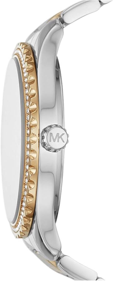  Shop Authentic Michael Kors Layton Quartz Silver Dial Two Tone Steel Strap Watch For Women - MK6899 - Luxxuri