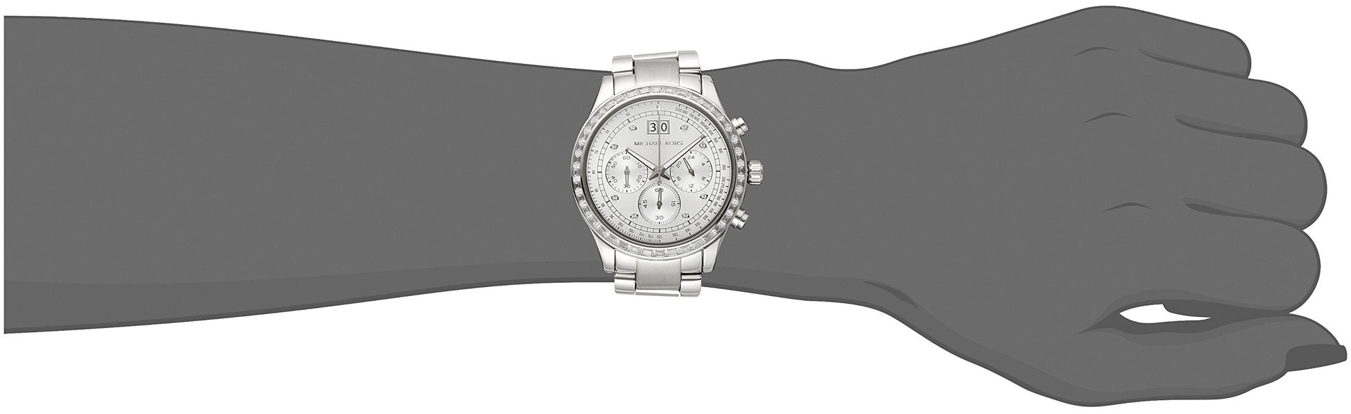  Shop Authentic Michael Kors Brinkley Diamonds Silver Dial Silver Steel Strap Watch for Women - MK6186 - Luxxuri