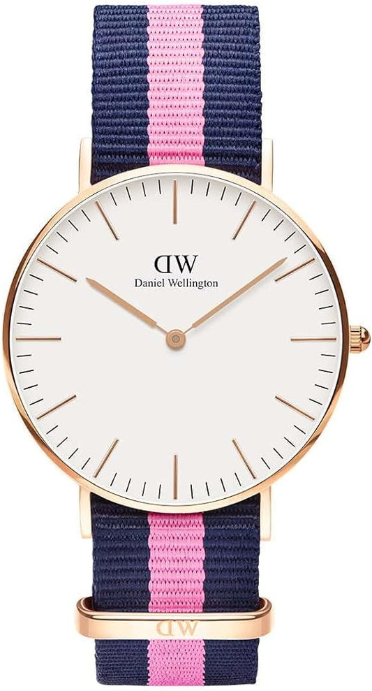  Shop Authentic Daniel Wellington Classic Winchester White Dial Three Tone Nylon Strap Watch For Women - DW00100033 - Luxxuri