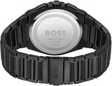  Shop Authentic Hugo Boss Steer Chronograph Brown Dial Black Steel Strap Watch For Men - 1514043 - Luxxuri