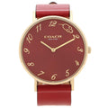 Coach Perry Red Dial Red Leather Strap Watch for Women - 14503852