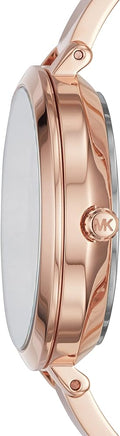  Shop Authentic Michael Kors Jaryn Quartz Rose Gold Dial Rose Gold Steel Strap Watch For Women - MK3735 - Luxxuri