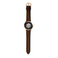  Shop Authentic Fossil Neutra Automatic Skeleton Black Dial Brown Leather Strap Watch for Men - ME3195 - Luxxuri