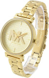  Shop Authentic Michael Kors Sofie Quartz Gold Dial Gold Steel Strap Watch For Women - MK4334 - Luxxuri