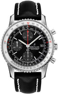  Shop Authentic Breitling Navitimer 1 Chronograph 41mm Automatic Black Dial Black Leather Strap Mens Watch - A13324121B1P1 - Luxxuri