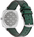  Shop Authentic Gucci Grip Quartz Silver Dial Green Leather Strap Watch For Women - YA157404 - Luxxuri