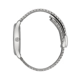  Shop Authentic Gucci G-Timeless Motifs Moon Phase Blue Dial Silver Mesh Bracelet Watch For Men - YA126328 - Luxxuri