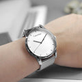  Shop Authentic Calvin Klein City Chronograph White Dial Silver Mesh Bracelet Watch for Men - K2G2G126 - Luxxuri