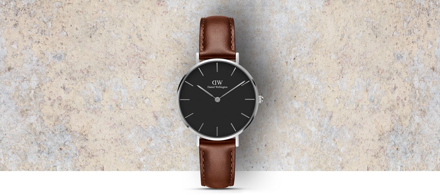  Shop Authentic Daniel Wellington Classic Petite St Mawes Black Dial Brown Leather Strap Watch For Women - DW00100181 - Luxxuri