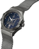  Shop Authentic Maserati Potenza Quartz Blue Dial Grey Mesh Bracelet Watch For Men - R8853108005 - Luxxuri