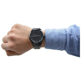  Shop Authentic Armani Exchange Hampton Chronograph Black Dial Black Steel Strap Watch For Men - AX2104 - Luxxuri