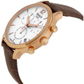  Shop Authentic Tissot T Classic Tradition Chronograph White Dial Brown Leather Strap Watch For Men - T063.617.36.037.00 - Luxxuri