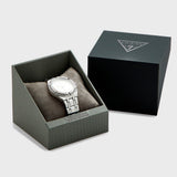  Shop Authentic Guess Cosmo Diamonds Silver Dial Silver Steel Strap Watch For Women - GW0033L1 - Luxxuri