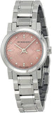  Shop Authentic Burberry The City Diamonds Pink Dial Silver Steel Strap Watch for Women - BU9223 - Luxxuri