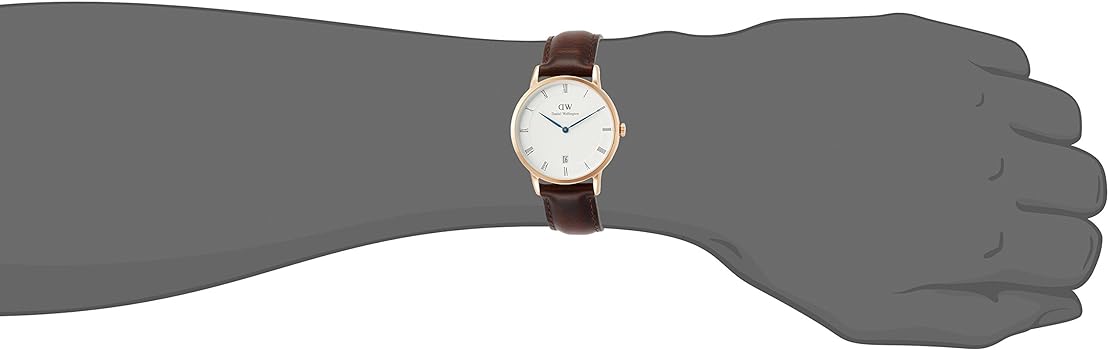  Shop Authentic Daniel Wellington Dapper Bristol White Dial Brown Leather Strap Watch For Women - DW00100094 - Luxxuri