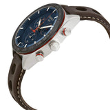  Shop Authentic Tissot PRS 516 Chronograph Blue Dial Brown Leather Strap Watch For Men - T100.417.16.041.00 - Luxxuri