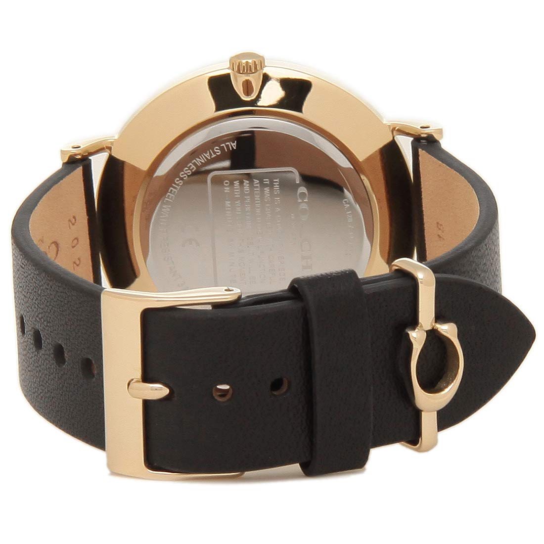  Shop Authentic Coach Perry Black Dial Black Leather Strap Watch for Women - 14503333 - Luxxuri