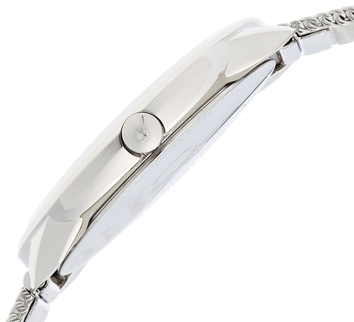  Shop Authentic Calvin Klein Minimal Grey Dial Silver Mesh Bracelet Watch for Men - K3M22124 - Luxxuri